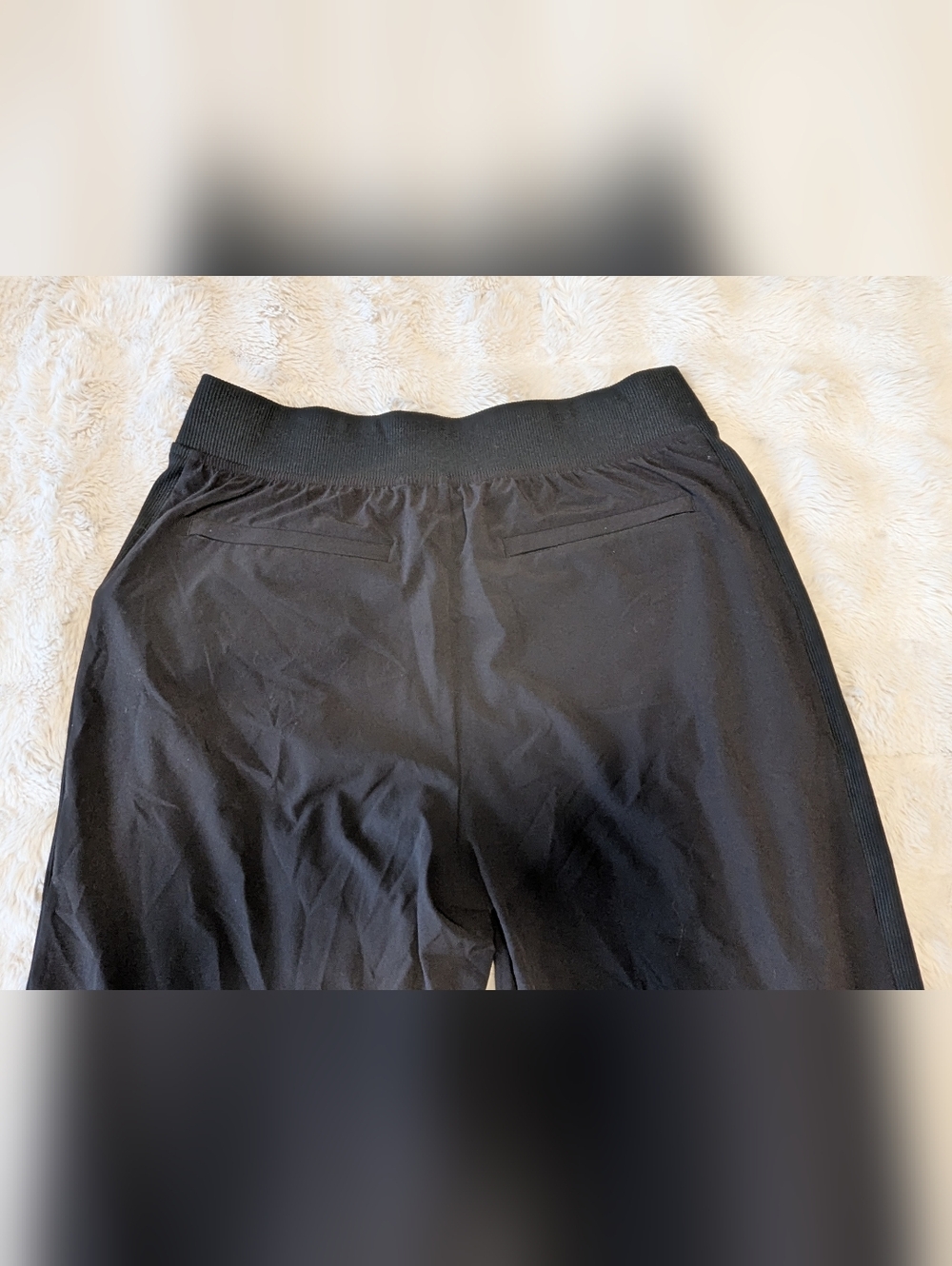 Athleta Black Tapered Pull-On Pants Commuter Travel - Picture 7 of 8